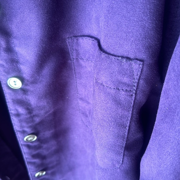 Chicos suede effect blouse size xl purple - Picture 3 of 6